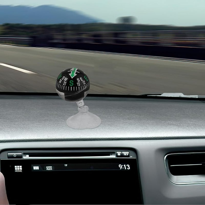 38 مم كوب شفط بلاستيكي لتركيب لوحة القيادة في السيارة، بوصلة محمولة كرة اتجاه للسيارات والاستخدام الخارجي - Image 4